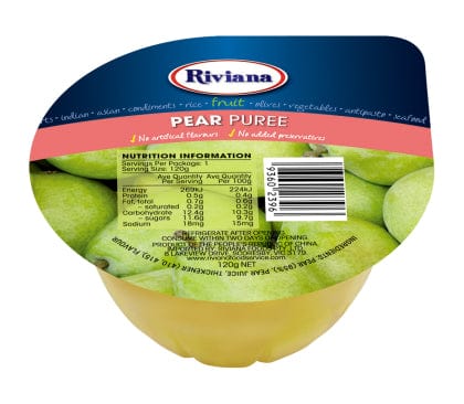 Riviana Puree P/C Pear 12 X 120g