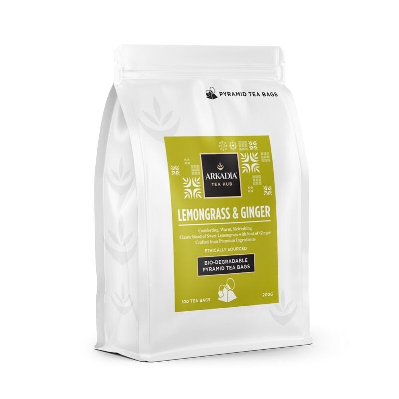 Arkadia Tea Bags Lemongrass & Ginger 100 pack