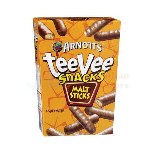 Arnotts Teevee Snacks Malt 175g