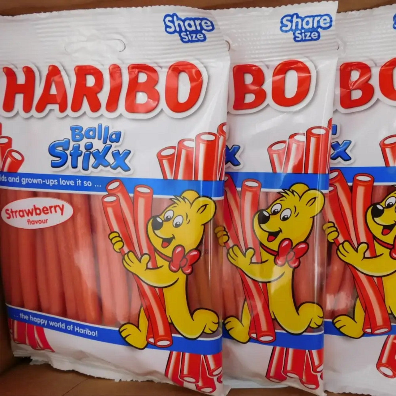 Haribo Balla Stixx Strawberry (14 x 140g bags)