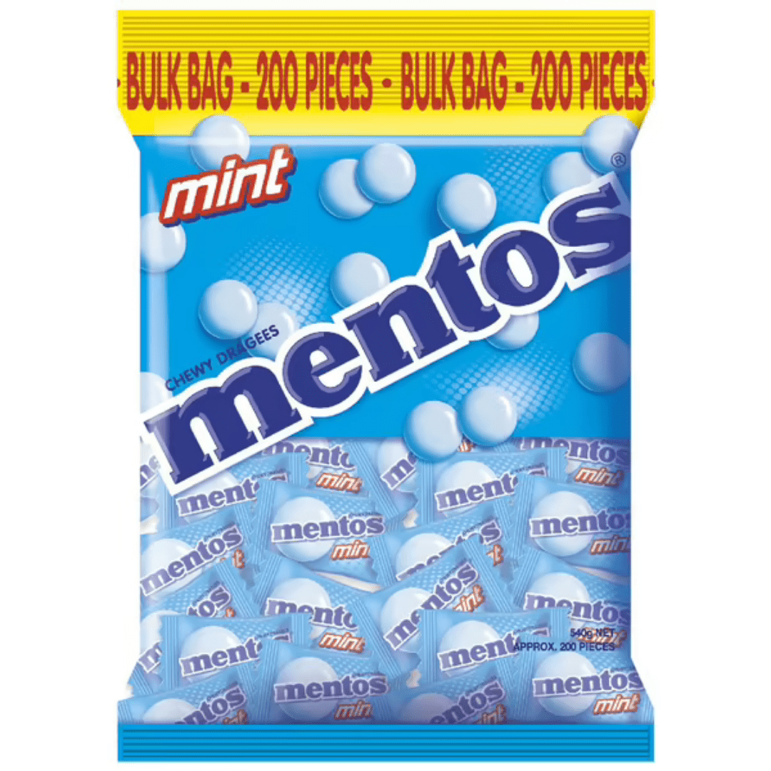 Mentos Bulk Bag Mint (200 Pieces)