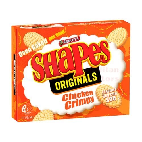 Arnotts Individual Arnotts Shapes Chicken Crimpy 175g 9310072026312 JBMASC2 Arnotts Shapes Chicken Crimpy 175g