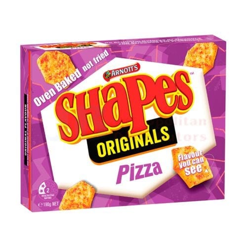 Arnotts Individual Arnotts Shapes Original Pizza 190g 9310072028903 JBMASOP2 Arnotts Shapes Original Pizza 190g