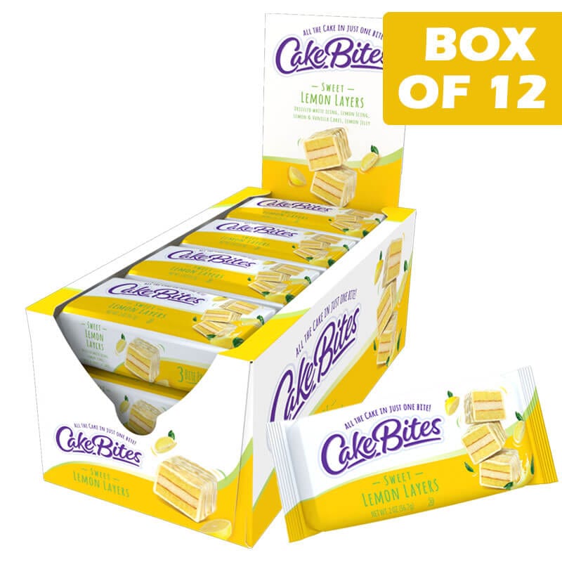 Cadbury Cakebites Sweet Lemon Layers 56g Cakebites Sweet Lemon Layers 56g