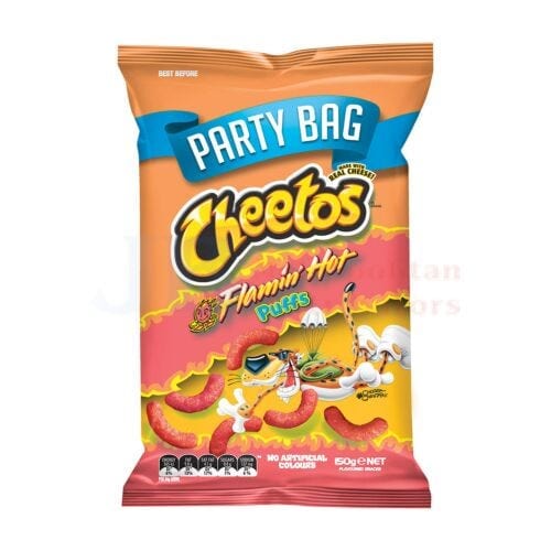 Cheetos Individual Cheetos Puffs Flaming Hot 150g 9310015247521 JBMCPFH1 Cheetos Puffs Flaming Hot 150g