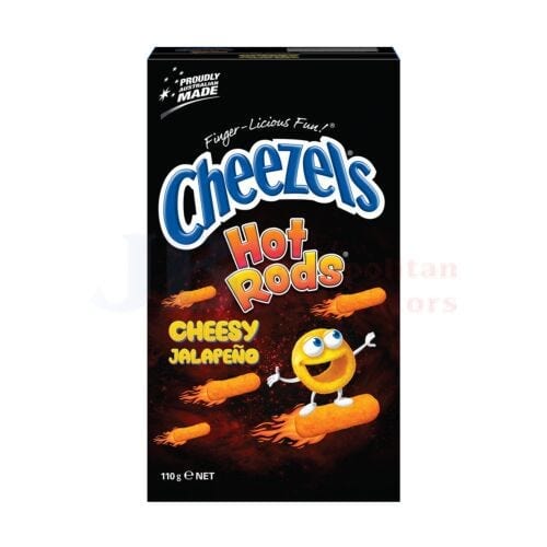 Cheezels Individual Cheezels Hot Rods Chessy Jalapeno 110g 9310988021623 JBMCHR1 Cheezels Hot Rods Chessy Jalapeno 110g