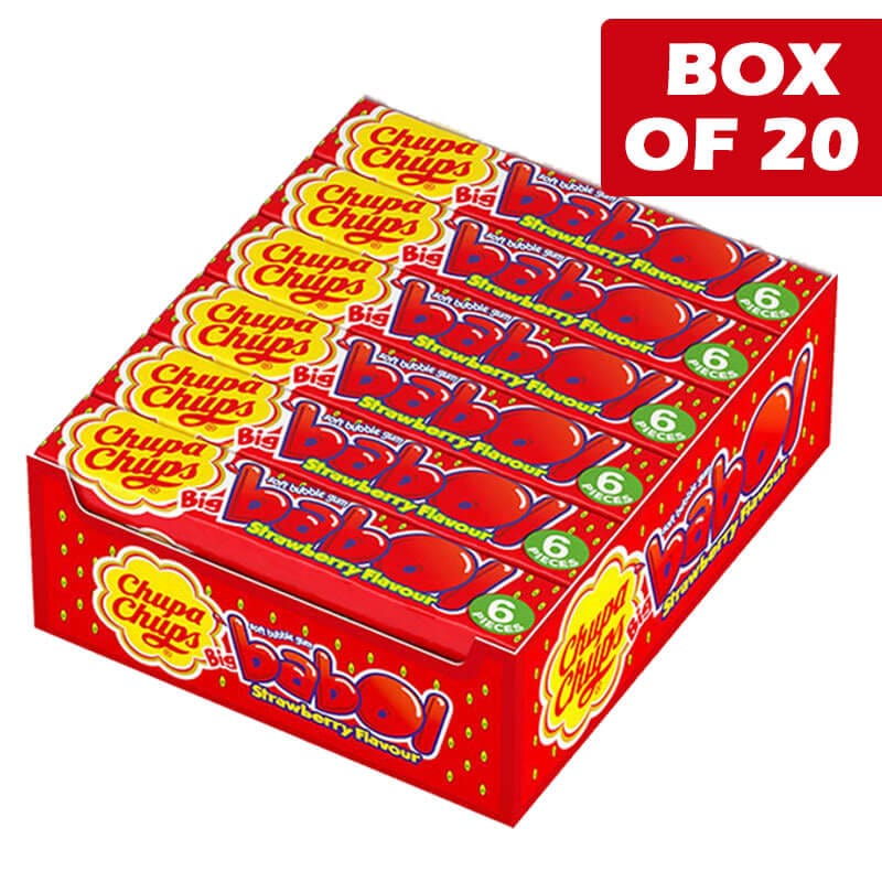 CHUPA CHUPS Individual Chupa Chups Bubblegum Strawberry 28g (20 Pieces) BF6161927 Chupa Chups Bubblegum Strawberry 28g (20 Pieces)