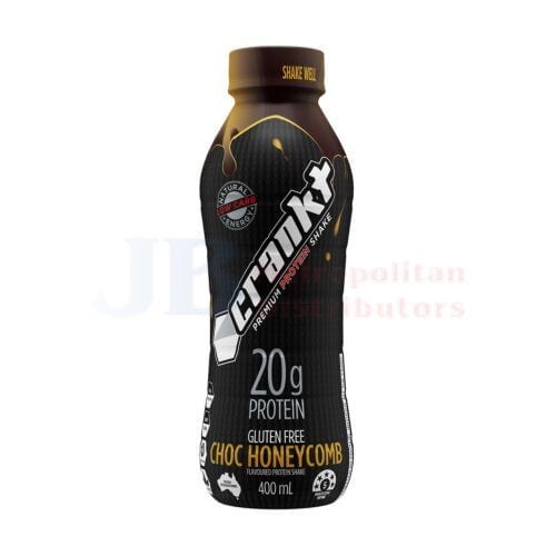 Crankt Crankt Premium Protein Shake Choc Honeycomb 400ml Crankt Premium Protein Shake Choc Honeycomb 400ml