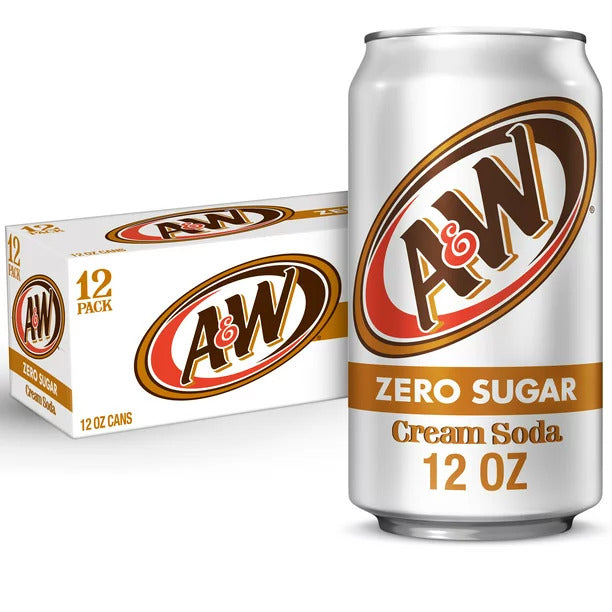 A&w Cream Soda Zero Sugar 355ml