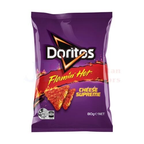 Doritos Doritos Cheese Supreme Flammin' Hot 80g Doritos Cheese Supreme Flammin' Hot 80g