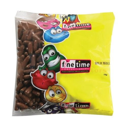 Finetime Individual Finetime Milk Chocolate Bullets 1kg 9310974000830 JBMFTMCB Finetime Milk Chocolate Bullets 1kg
