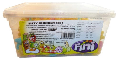 Fini Individual Fini Fizzy Chicken Feet (1.35kg - approx 337 pieces in a display tub) 8410525189685 TPFS2675 Fini Fizzy Chicken Feet (1.35kg - approx 337 pieces in a display tub)
