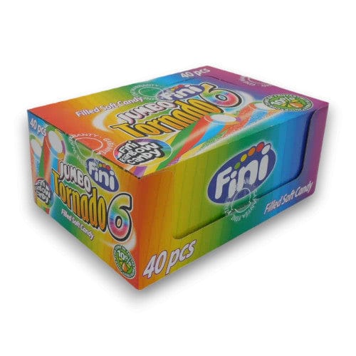 Fini Individual Fini Jumbo Tornado Bars - Rainbow (40 bars in a display unit) 8410525212345 TPFS5173 Fini Jumbo Tornado Bars - Rainbow (40 bars in a display unit)