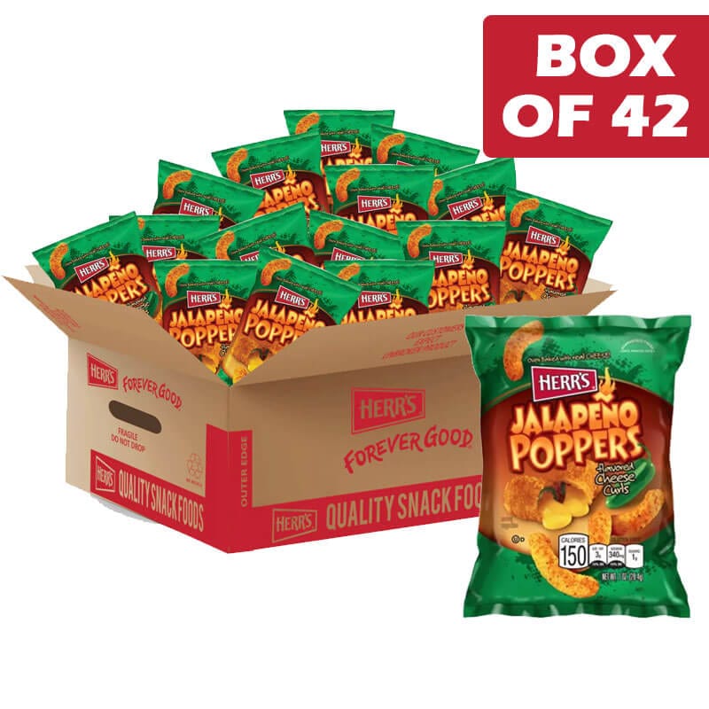 HERR Individual Herr's Jalapeno Cheese 30g (42 Case) BF6160760 Herr's Jalapeno Cheese 30g (42 Case)