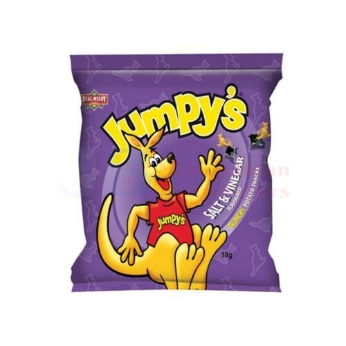 Jumpy's Individual Jumpy's Salt And Vinegar 18g (40 Pack) JBMJSV18 Jumpy's Salt And Vinegar 18g (40 Pack)