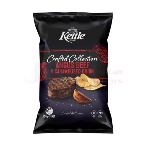 Kettle Individual Kettle Angus Beef & Caramelised Onion 150g 9310988021708 JBMKABCO1 Kettle Angus Beef & Caramelised Onion 150g