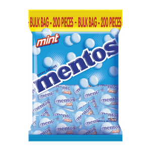 Mentos Individual Mentos Pillow Pack Mint - 200pcs LBJJSRJUVL Mentos Pillow Pack Mint - 200pcs