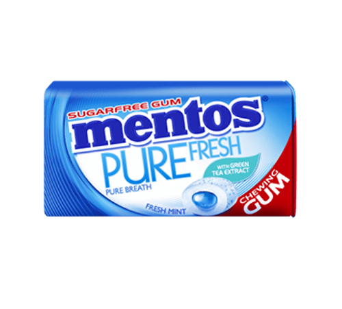 Mentos Individual Mentos Sugar Free Gum - Pure Fresh - Mint (29g tin x 12pc display unit) 6921211108498 TPFS7443 Mentos Sugar Free Gum - Pure Fresh - Mint (29g tin x 12pc display unit)