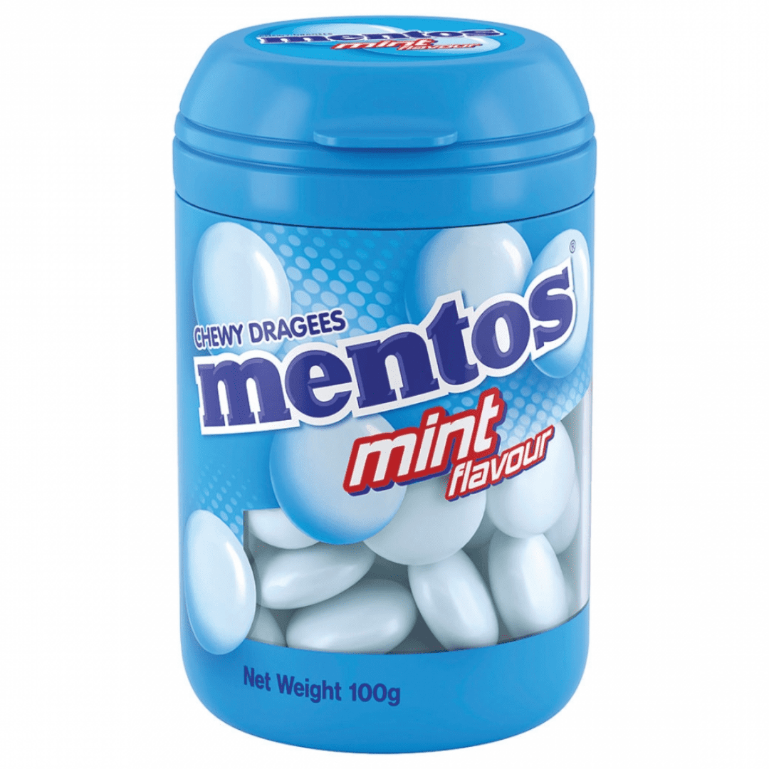 Mentos Mentos Mint Candy Bottle 100g Mentos Mint Candy Bottle 100g