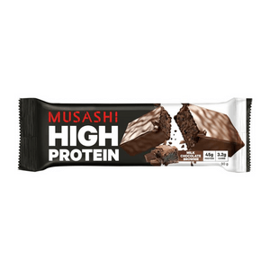 Musashi Musashi High Protein Milk Chocolate Brownie 90g Musashi High Protein Milk Chocolate Brownie 90g