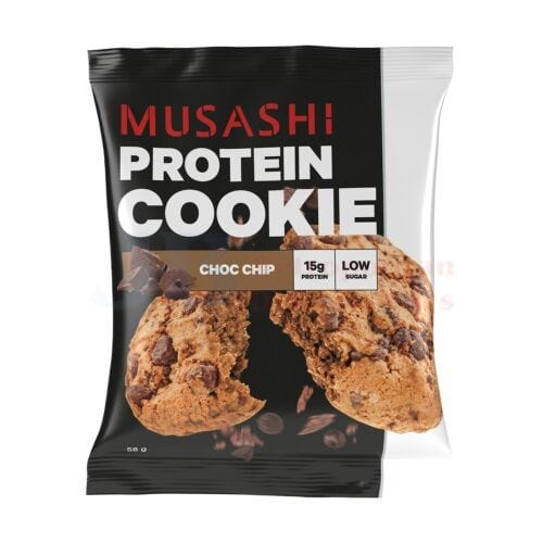 Musashi Musashi Protein Cookie Choc Chip 58g Musashi Protein Cookie Choc Chip 58g