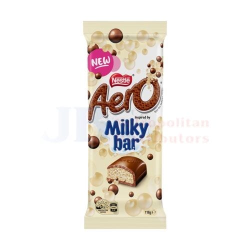Nestle Nestle Aero White Milky Bar 118g Nestle Aero White Milky Bar 118g