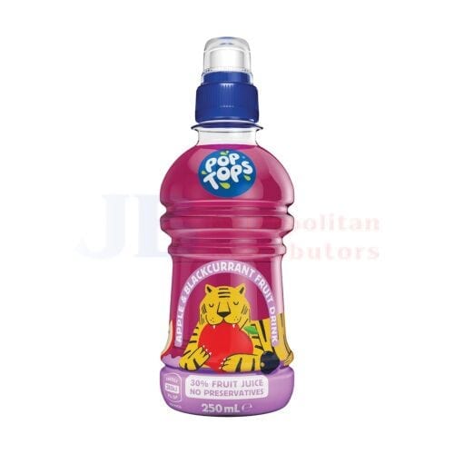 Pop Tops Pop Tops Apple Blackcurrant Fruit Drink 250ml Pop Tops Apple Blackcurrant Fruit Drink 250ml