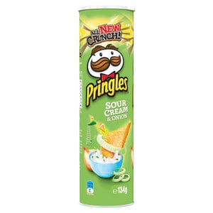 Pringles Pringles Sour Cream & Onion 134g Pringles Sour Cream & Onion 134g