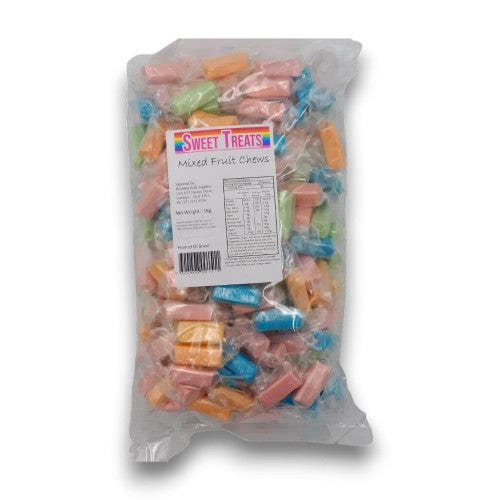 Sweet Treats Individual Sweet Treats Wrapped Fruit Chews - Mixed (1kg bag) 9324808001511 TPFS5404 Sweet Treats Wrapped Fruit Chews - Mixed (1kg bag)