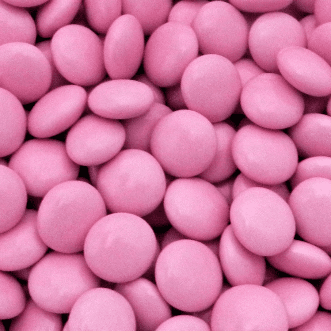 The Sweets Club Individual Chocolate Buttons Pink 1kg BXUSBCAPMPXG Chocolate Buttons Pink 1kg