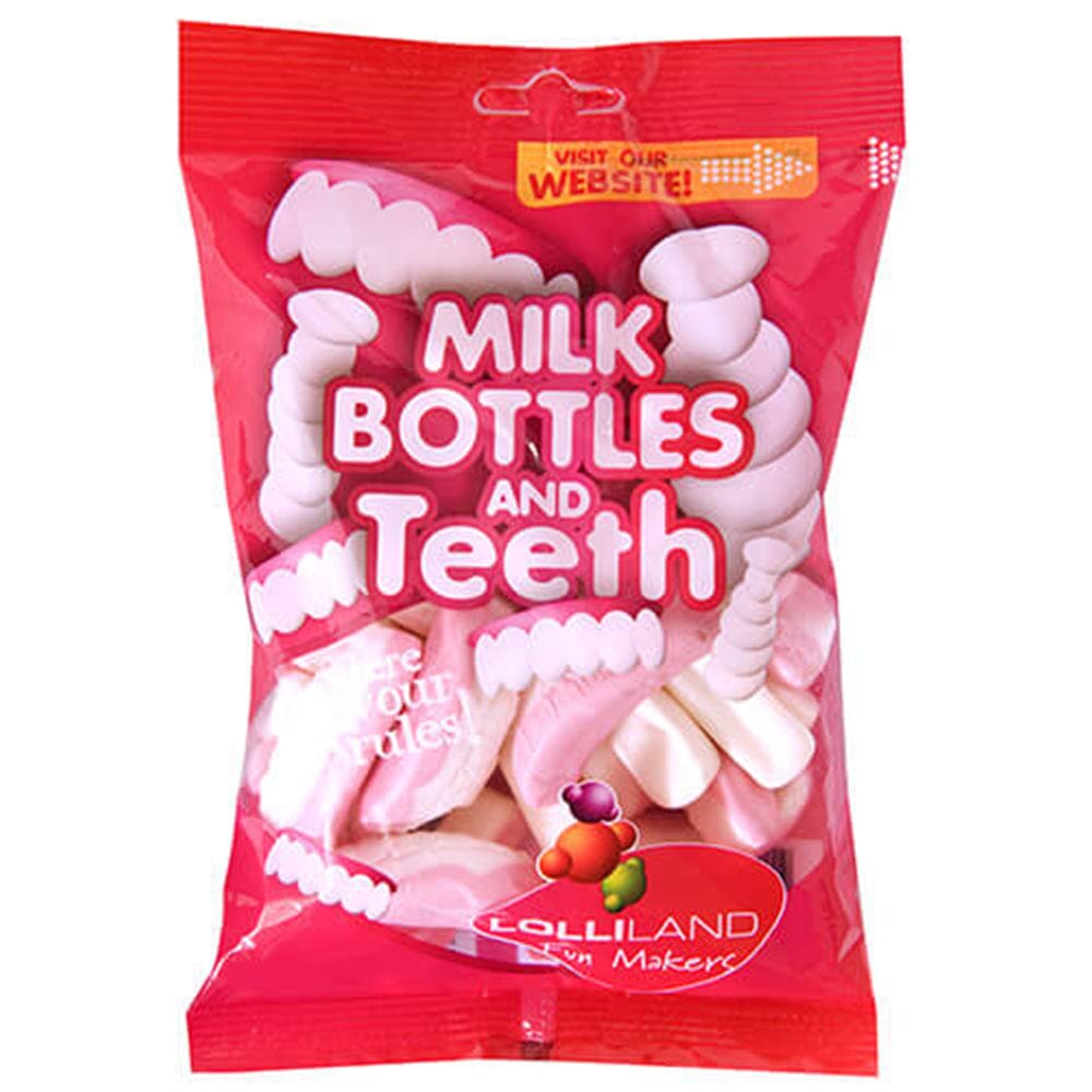 The Sweets Club Lolliland Milk Bottle & Teeth 140g Lolliland Milk Bottle & Teeth 140g