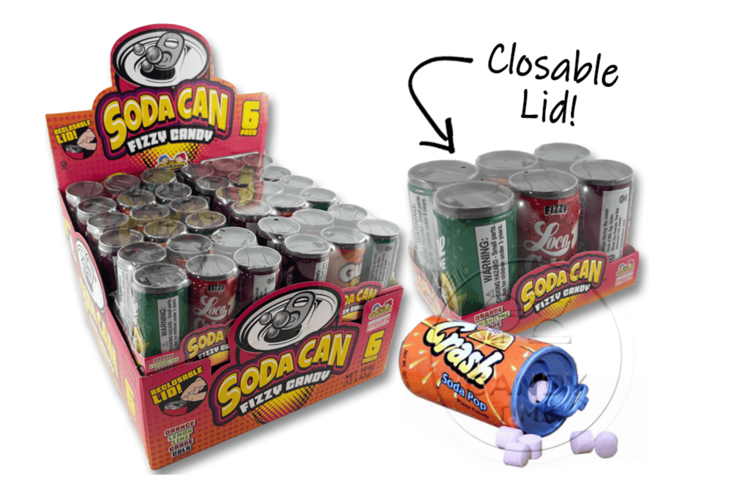 The Sweets Club Soda Can Fizzy Candy 42g Soda Can Fizzy Candy 42g