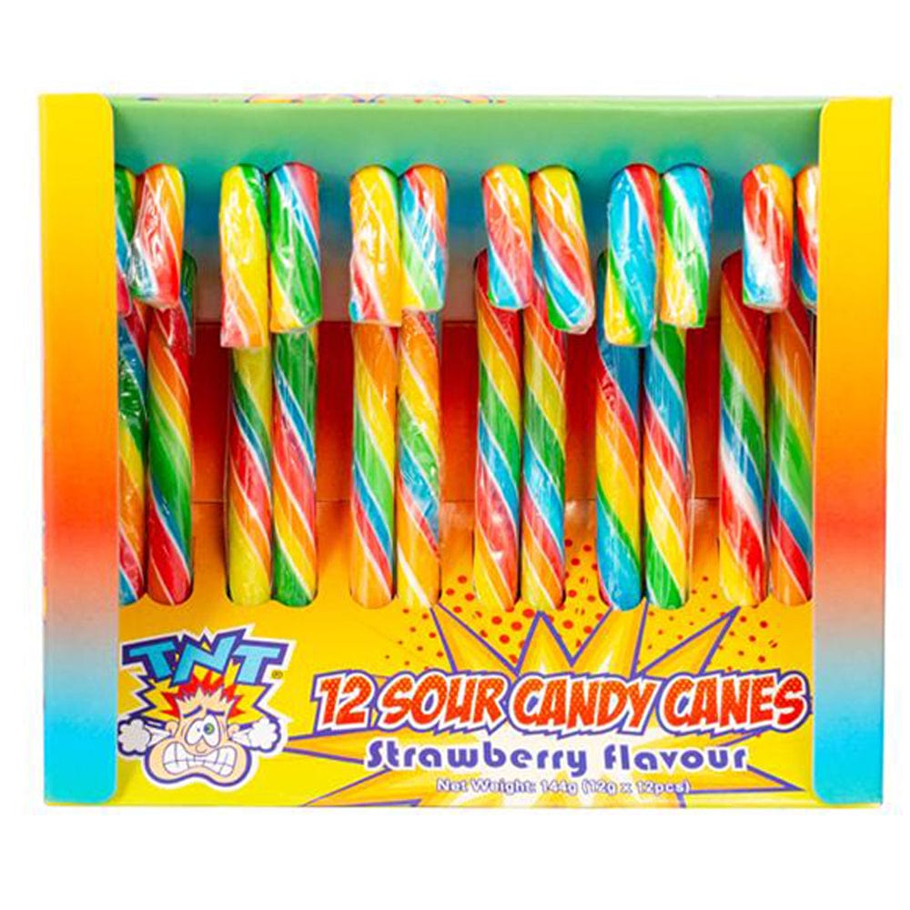 Tnt Tnt Sour Candy Canes Rainbow 12g Tnt Sour Candy Canes Rainbow 12g