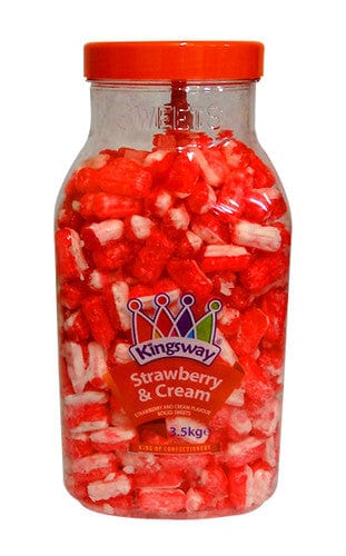 Tootsie Pops Individual Kingsway Strawberries & Cream (3.5kg Tub) 5023816118238 TPFS6214 Kingsway Strawberries & Cream (3.5kg Tub)