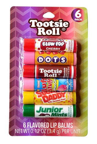 Tootsie Roll Individual Lip Balm - Tootsie Roll (6 x 3.4g sticks) 190430005024 TPFS13114 Lip Balm - Tootsie Roll (6 x 3.4g sticks)