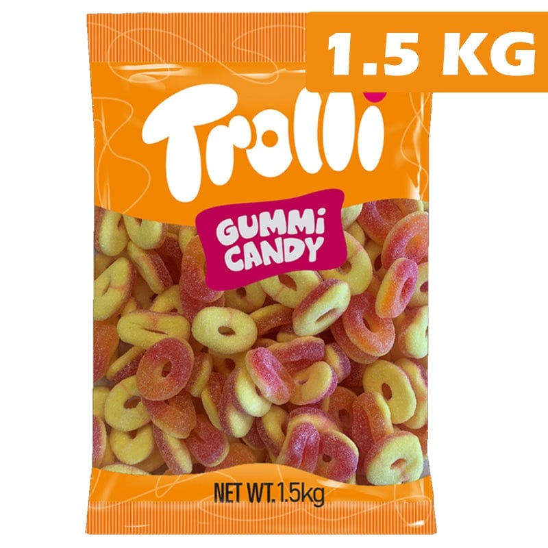 TROLLI Individual Trolli Peach Rings 1.5kg BF602520 Trolli Peach Rings 1.5kg