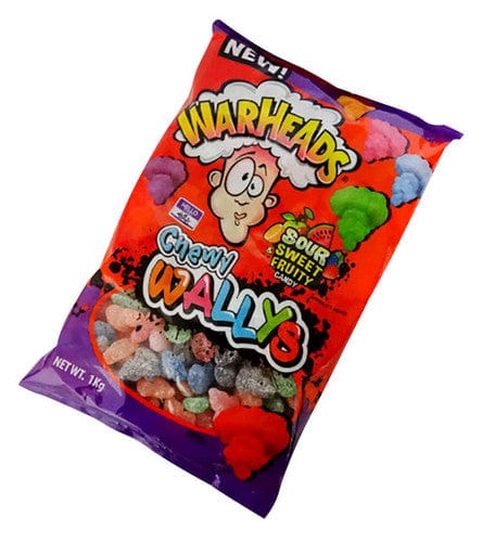 Warheads Individual Warheads Chewy Wallys (1kg bag) 32134273050 TPFS12734 Warheads Chewy Wallys (1kg bag)