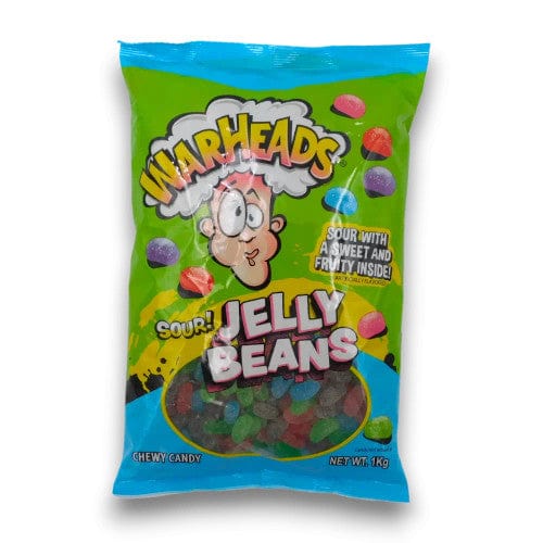 Warheads Individual Warheads Sour Jelly Beans (1kg bag) 32134235164 TPFS12735 Warheads Sour Jelly Beans (1kg bag)