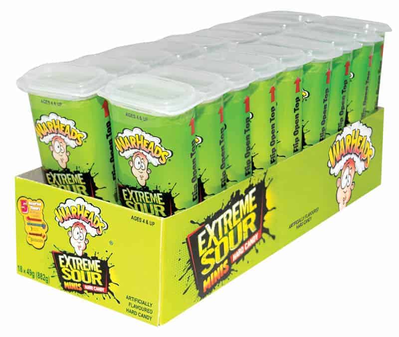 Warheads Warheads Extra Sour Mini Hard Candy 49g Warheads Extra Sour Mini Hard Candy 49g