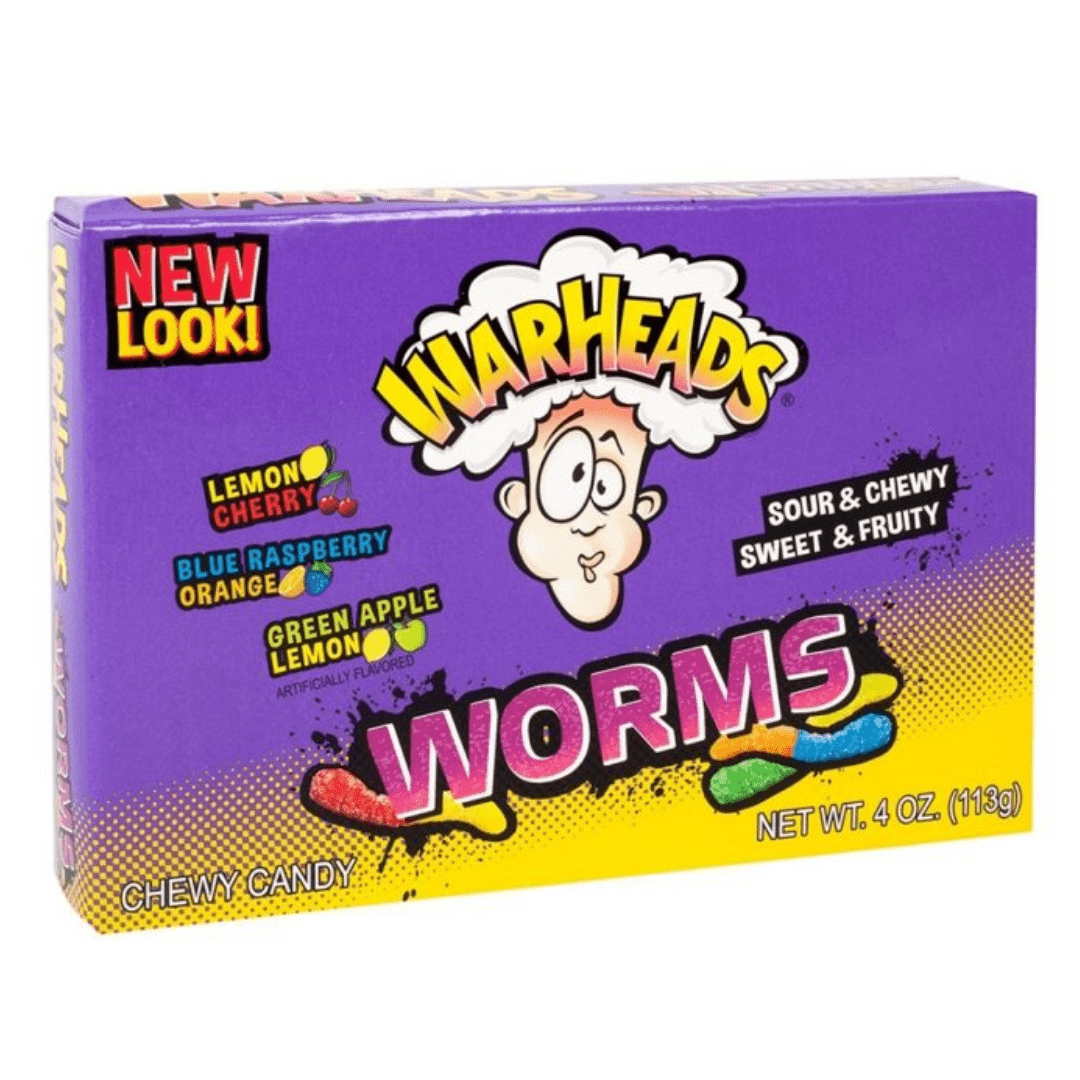 Warheads Warheads Sour Worms 113g Warheads Sour Worms 113g