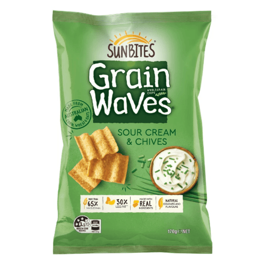Grain Waves Sour Cream & Chives 170g
