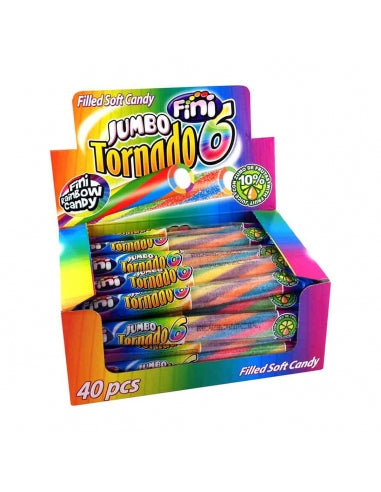 Fini Sour Jumbo Tornado Bars 50g (40 Pieces)