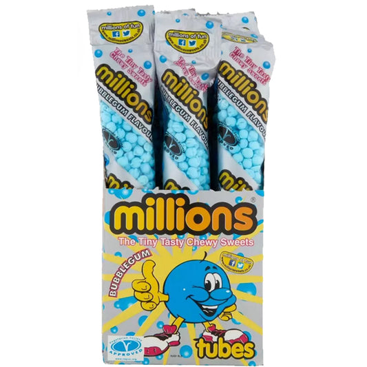 Millions Bubble Gum Tubes 55g