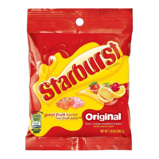 Starburst Fruit Chews Original Peg Bag 204g
