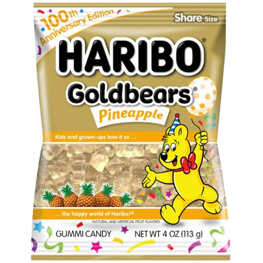 Haribo Goldbears Pineapple Peg Bag 113g