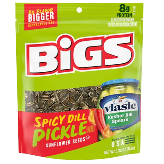 Bigs Sunflower Seeds Spicy Dill Pickle Peg Bag 152 G