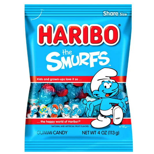 Haribo The Smurfs Peg Bag 113g