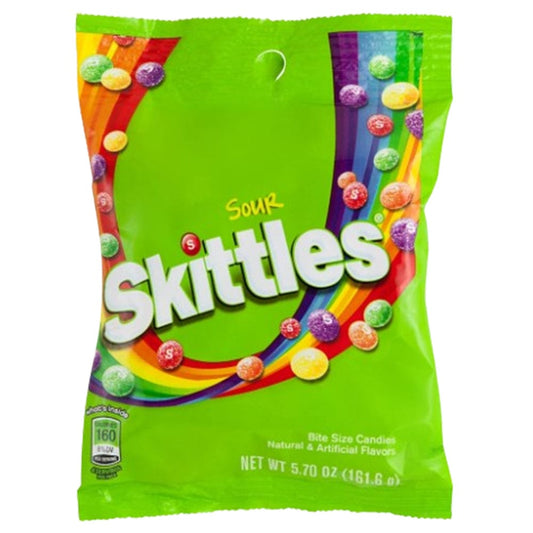 Us Skittles Sour Peg Bag 161g