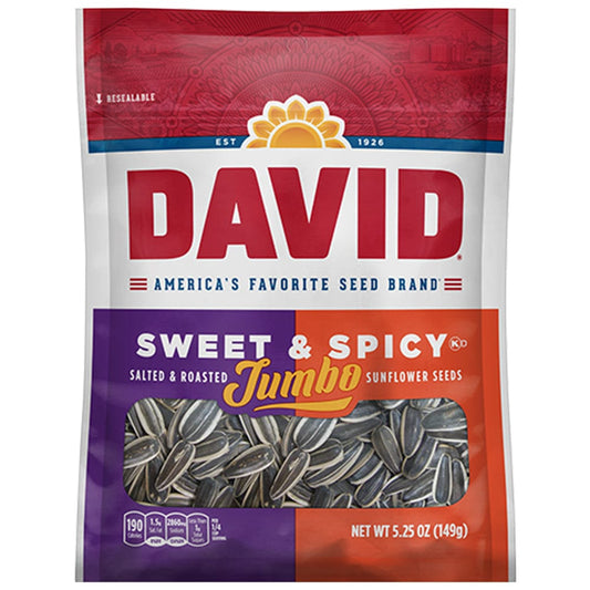 David Sunflower Seed Sweet & Spicy Peg Bag 149g
