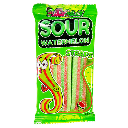Juicy Jelly Sour Watermelon Straps Hangsell 160g